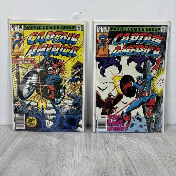 27 Marvel Comics CAPTAIN AMERICA #233-240 242-249 250, 252, 256-264 Lot - Picture 4 of 14